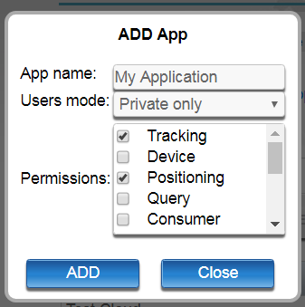 developer dashboard add your tracking application id